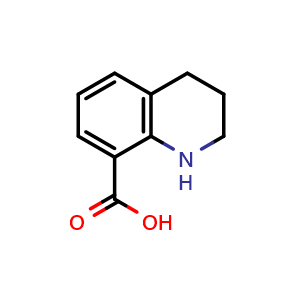 Chemical structure of 1,2,3,4-tetrahydroquinoline-8-carboxylic acid , CAS 34849-19-9, AChemBlock T92057