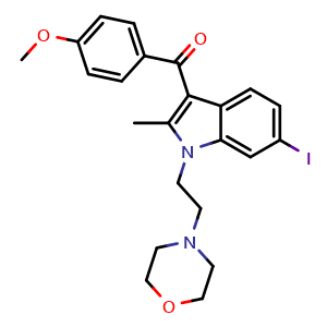 Chemical structure of AM630 , CAS 164178-33-0, AChemBlock T92094