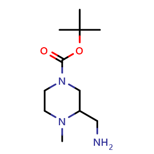 tert-butyl 3-(aminomethyl)-4-methylpiperazine-1-carboxylate