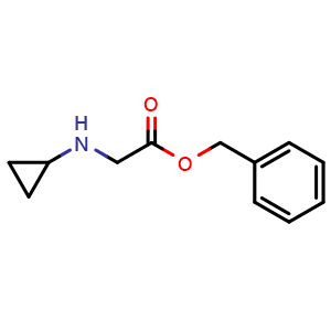 Chemical structure of Benzyl 2-(cyclopropylamino)acetate , AChemBlock T92149