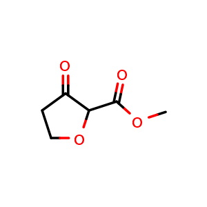 Chemical structure of methyl 3-oxooxolane-2-carboxylate , CAS 99017-83-1, AChemBlock T92180