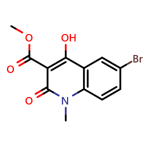 methyl 6-bromo-4-hydroxy-1-methyl-2-oxo-1,2-dihydroquinoline-3-carboxylate