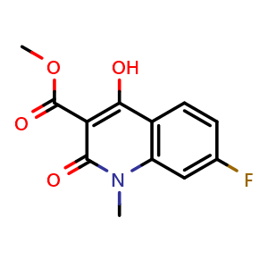 methyl 7-fluoro-4-hydroxy-1-methyl-2-oxo-1,2-dihydroquinoline-3-carboxylate