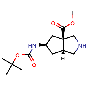 methyl (3aR,5R,6aR)-5-(tert-butoxycarbonylamino)-2,3,4,5,6,6a-hexahydro-1H-cyclopenta[c]pyrrole-3a-carboxylate