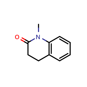 Chemical structure of 3,4-dihydro-1-methylquinolin-2(1H)-one , CAS 826-72-2, AChemBlock T92360