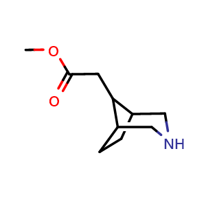 Chemical structure of methyl 2-(3-azabicyclo[3.2.1]octan-8-yl)acetate , CAS 1554386-17-2, AChemBlock T92381