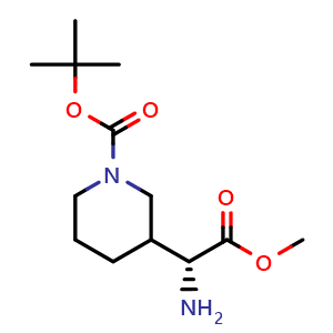 tert-butyl 3-[(1R)-1-amino-2-methoxy-2-oxo-ethyl]piperidine-1-carboxylate