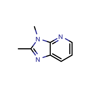 Chemical structure of 2,3-dimethylimidazo[4,5-b]pyridine , CAS 41231-05-4, AChemBlock T92426