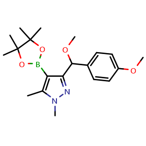 3-[(4-methoxyphenyl)methoxymethyl]-1,5-dimethyl-4-(4,4,5,5-tetramethyl-1,3,2-dioxaborolan-2-yl)pyrazole
