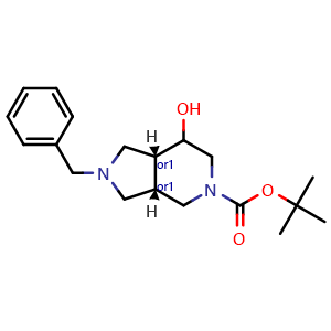 tert-butyl cis-2-benzyl-7-hydroxy-3,3a,4,6,7,7a-hexahydro-1H-pyrrolo[3,4-c]pyridine-5-carboxylate