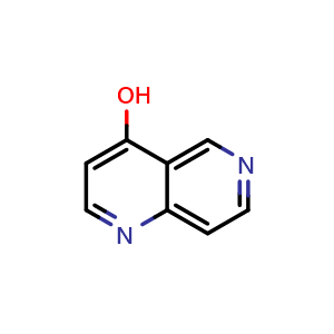 Chemical structure of 1,6-naphthyridin-4-ol , CAS 5268-38-2, AChemBlock T92480