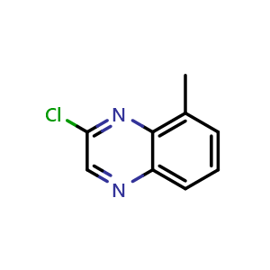 Chemical structure of 2-Chloro-8-methylquinoxaline , CAS 61148-40-1, AChemBlock T92511