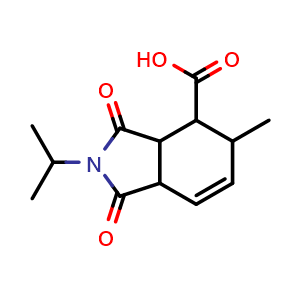 5-methyl-1,3-dioxo-2-(propan-2-yl)-2,3,3a,4,5,7a-hexahydro-1H-isoindole-4-carboxylic acid