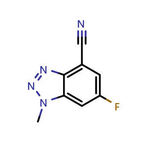 6-fluoro-1-methyl-1H-benzo[d][1,2,3]triazole-4-carbonitrile
