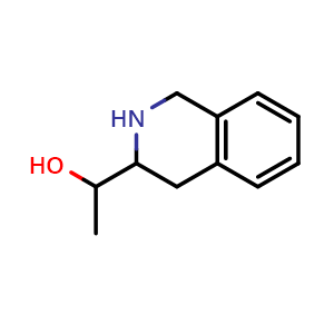 Chemical structure of 1-(1,2,3,4-tetrahydroisoquinolin-3-yl)ethanol , CAS 2107805-46-7, AChemBlock T92603