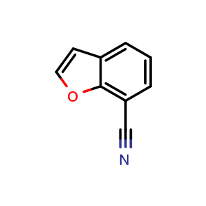Chemical structure of benzofuran-7-carbonitrile , CAS 52951-09-4, AChemBlock T92663