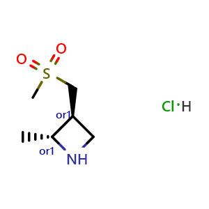 trans-(2R,3S)-2-methyl-3-(methylsulfonylmethyl)azetidine hydrochloride