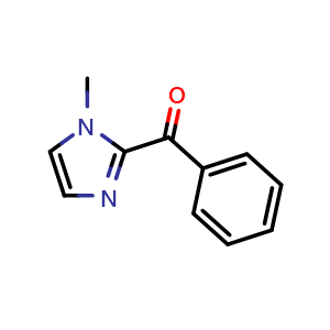 Chemical structure of (1-methylimidazol-2-yl)-phenylmethanone , CAS 30148-17-5, AChemBlock T92715