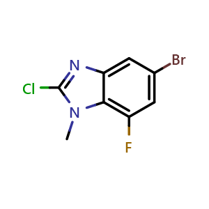 5-bromo-2-chloro-7-fluoro-1-methyl-1H-benzo[d]imidazole