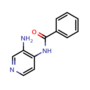 Chemical structure of N-(3-aminopyridin-4-yl)benzamide , CAS 918550-20-6, AChemBlock T92869