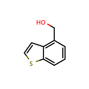 Chemical structure of (benzo[b]thiophen-4-yl)methanol , CAS 51830-54-7, AChemBlock T92875