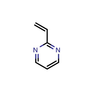 Chemical structure of 2-vinylpyrimidine , CAS 51394-43-5, AChemBlock T92968