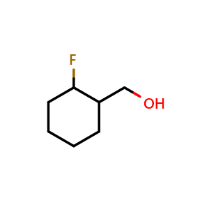 Chemical structure of (2-fluorocyclohexyl)methanol , CAS 1206675-26-4, AChemBlock T92981