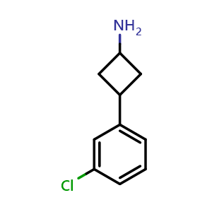 3-(3-chlorophenyl)cyclobutan-1-amine