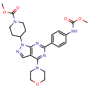 Chemical structure of WYE-354 , CAS 1062169-56-5, AChemBlock T93010