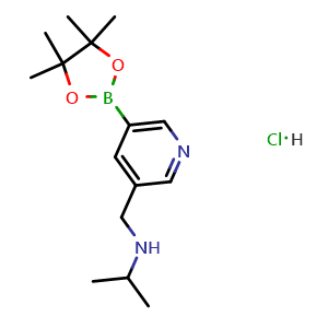 N-((5-(4,4,5,5-tetramethyl-1,3,2-dioxaborolan-2-yl)pyridin-3-yl)methyl)propan-2-amine hydrochloride