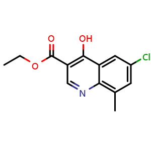 6-Chloro-4-hydroxy-8-methylquinoline-3-carboxylic ethyl ester