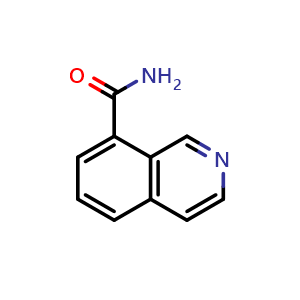 Chemical structure of isoquinoline-8-carboxamide , CAS 1337881-25-0, AChemBlock T93035