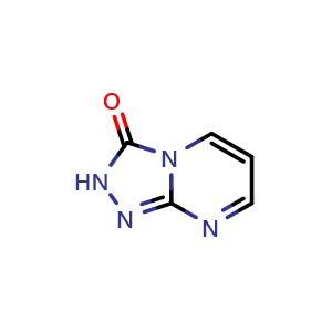 Chemical structure of [1,2,4]triazolo[4,3-a]pyrimidin-3(2H)-one , CAS 63206-77-9, AChemBlock T93042