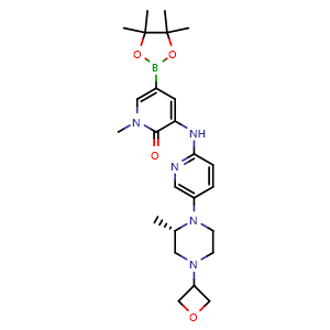1-methyl-3-[[5-[(2S)-2-methyl-4-(oxetan-3-yl)piperazin-1-yl]-2-pyridyl]amino]-5-(4,4,5,5-tetramethyl-1,3,2-dioxaborolan-2-yl)pyridin-2-one