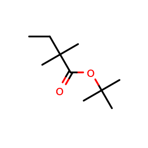 Chemical structure of tert-Butyl 2,2-dimethylbutanoate , CAS 1341794-74-8, AChemBlock T93182