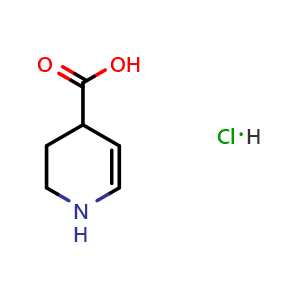 Chemical structure of 1,2,3,4-tetrahydropyridine-4-carboxylic acid hydrochloride , CAS 2387595-30-2, AChemBlock T93326