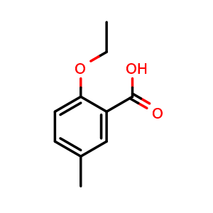 Chemical structure of 2-ethoxy-5-methylbenzoic acid , CAS 854645-34-4, AChemBlock T93412