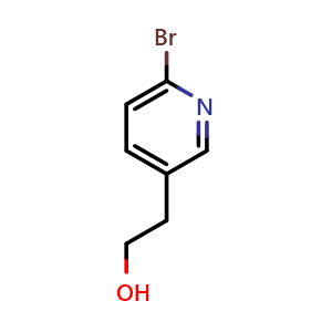 Chemical structure of 2-(6-bromo-3-pyridyl)ethanol , CAS 432554-51-3, AChemBlock T93418