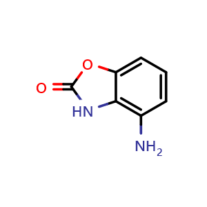 Chemical structure of 4-amino-3H-1,3-benzoxazol-2-one , CAS 81900-93-8, AChemBlock T93462