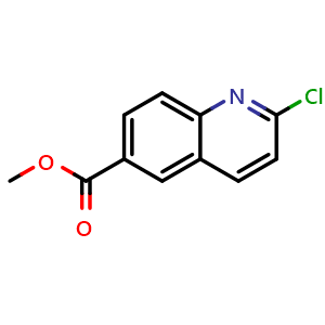Chemical structure of Methyl 2-chloroquinoline-6-carboxylate , CAS 849807-09-6, AChemBlock T93550