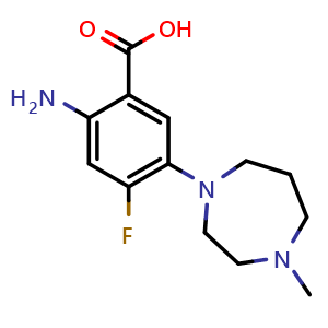 2-Amino-4-fluoro-5-(4-methyl-[1,4]diazepan-1-yl)-benzoic acid