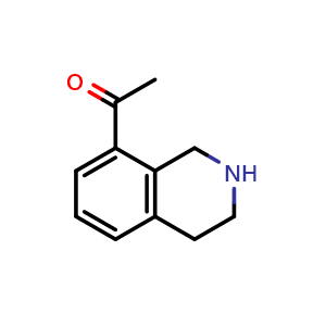 Chemical structure of 1-(1,2,3,4-tetrahydroisoquinolin-8-yl)ethanone , CAS 1784449-70-2, AChemBlock T93705