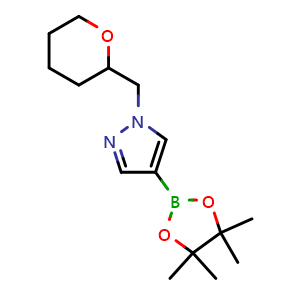 1-(tetrahydropyran-2-ylmethyl)-4-(4,4,5,5-tetramethyl-1,3,2-dioxaborolan-2-yl)pyrazole
