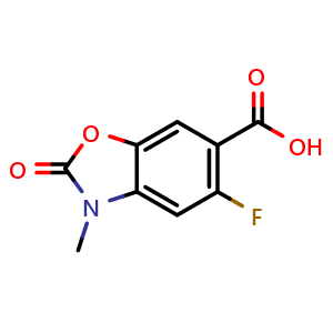 5-fluoro-3-methyl-2-oxo-1,3-benzoxazole-6-carboxylic acid