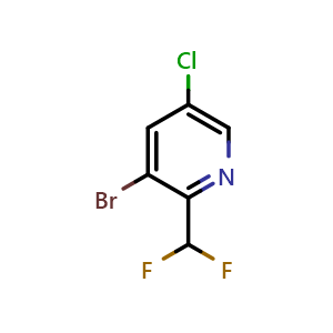 3-Bromo-5-chloro-2-(difluoromethyl)pyridine