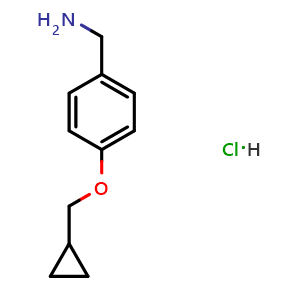 (4-(cyclopropylmethoxy)phenyl)methanamine hydrochloride