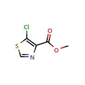 Chemical structure of Methyl 5-chlorothiazole-4-carboxylate , CAS 1784463-68-8, AChemBlock T93936