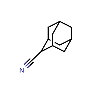 Chemical structure of adamantane-2-carbonitrile , CAS 35856-00-9, AChemBlock T93960