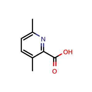 Chemical structure of 3,6-dimethylpyridine-2-carboxylic acid , CAS 83282-46-6, AChemBlock T94000