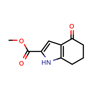 Chemical structure of methyl 4-oxo-1,5,6,7-tetrahydroindole-2-carboxylate , CAS 69948-64-7, AChemBlock T94007